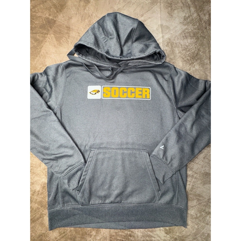 BSN Sports Hoodie Womens Medium Gray Pullover Clovis West soccer